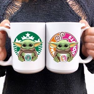 Baby Yoda mug - Dunkin Donuts or Starbucks